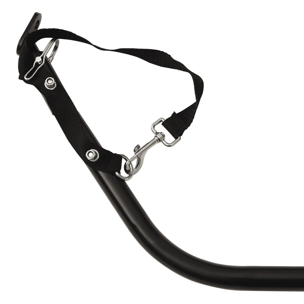 Prikolica za bicikl crno-plava 45 kg željezna