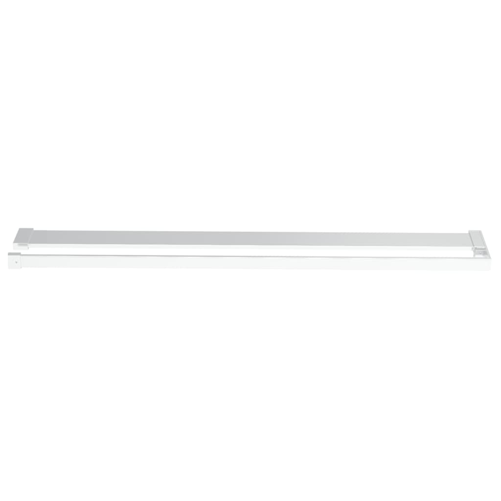 Pregrada za tuš s policom krom 90x195 cm staklo ESG i aluminij