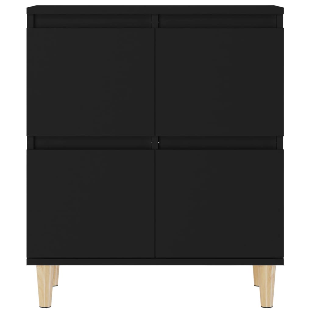 Komode 2 kom crne 60x35x70 cm od konstruiranog drva