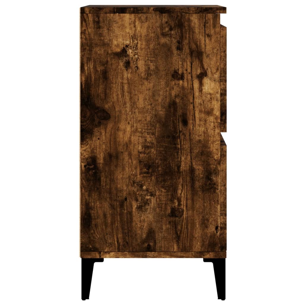 Komode 3 kom boja dimljenog hrasta 60x35x70cm konstruirano drvo