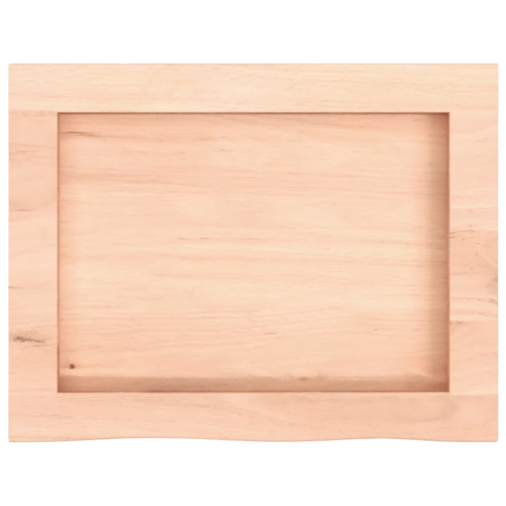 Kupaonska radna ploča 40x30x(2-4) cm netretirano masivno drvo