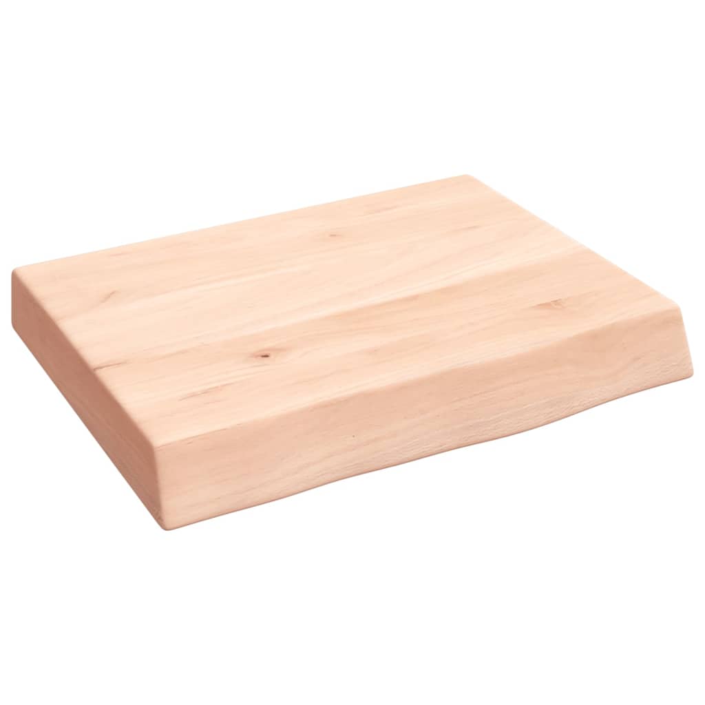 Kupaonska radna ploča 40x30x(2-6) cm netretirano masivno drvo