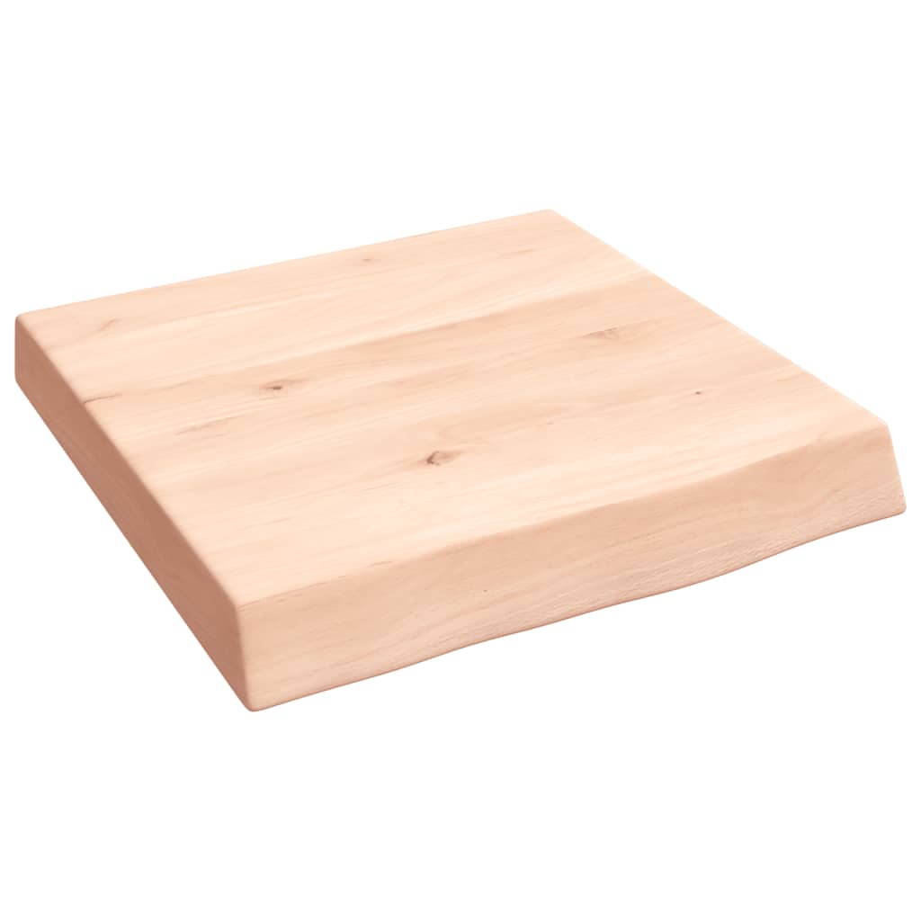 Kupaonska radna ploča 40x40x(2-6) cm netretirano masivno drvo
