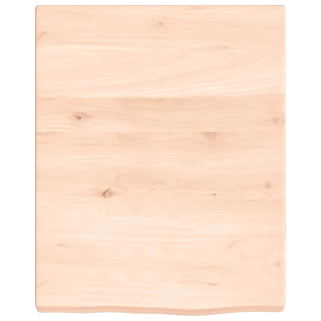 Kupaonska radna ploča 40x50x(2-4) cm netretirano masivno drvo
