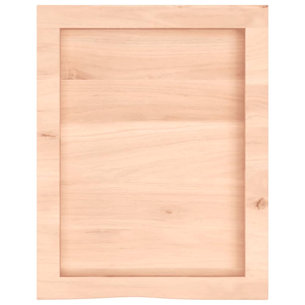 Kupaonska radna ploča 40x50x(2-6) cm netretirano masivno drvo