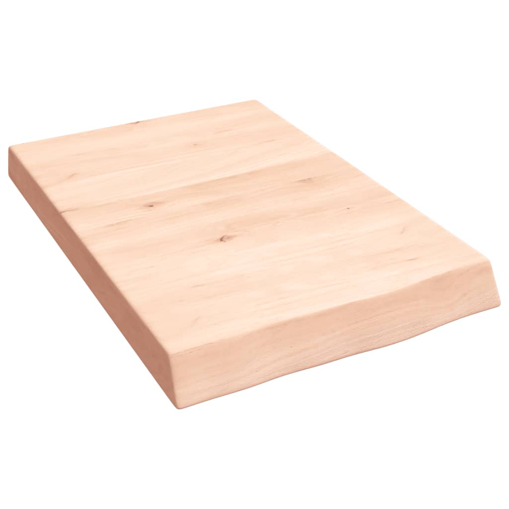 Kupaonska radna ploča 40x60x(2-6) cm netretirano masivno drvo