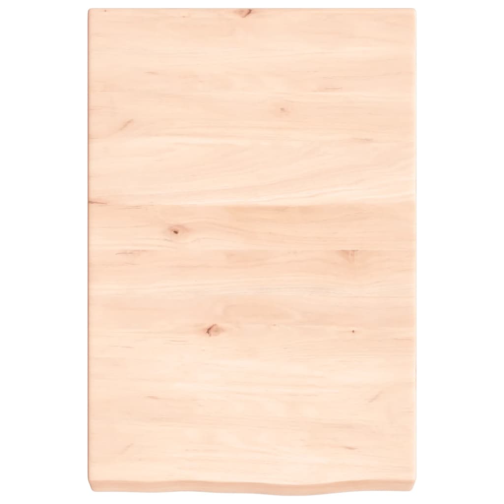 Kupaonska radna ploča 40x60x(2-6) cm netretirano masivno drvo