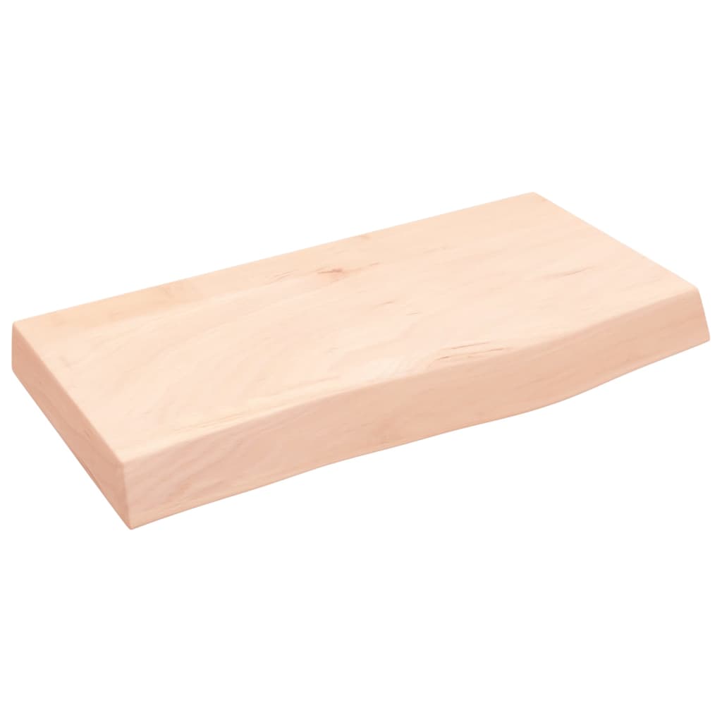 Kupaonska radna ploča 60x30x(2-6) cm netretirano masivno drvo