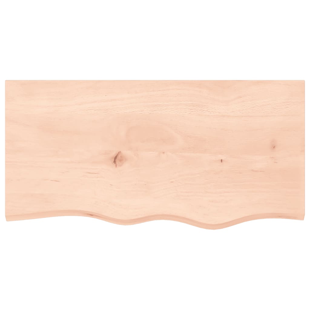 Kupaonska radna ploča 80x40x(2-4) cm netretirano masivno drvo