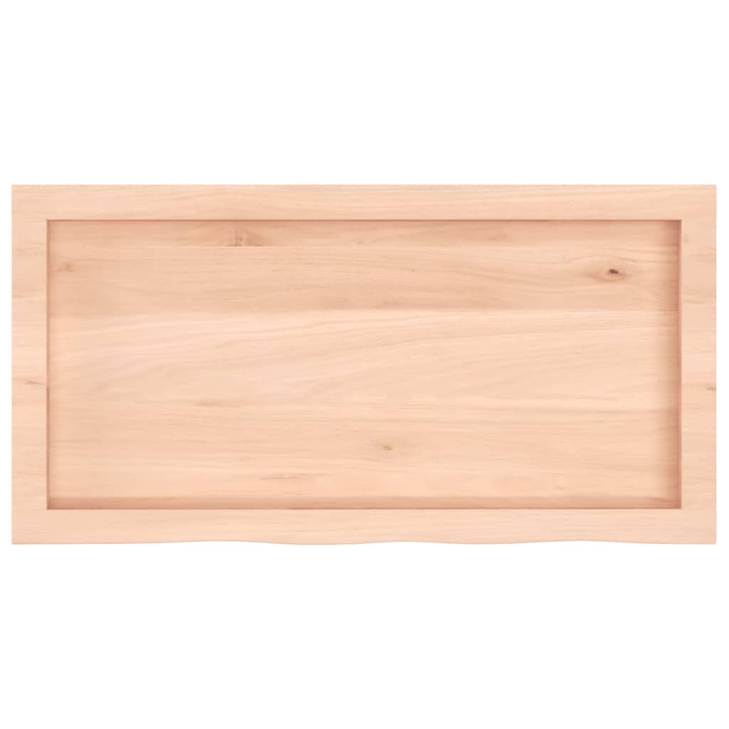 Kupaonska radna ploča 80x40x(2-4) cm netretirano masivno drvo