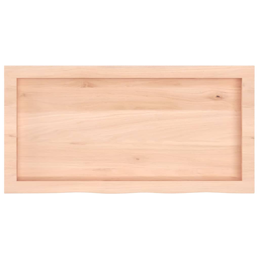 Kupaonska radna ploča 80x40x(2-6) cm netretirano masivno drvo