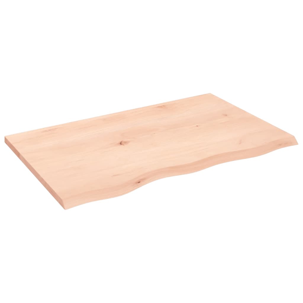 Kupaonska radna ploča 80 x 50 x 2 cm netretirano masivno drvo