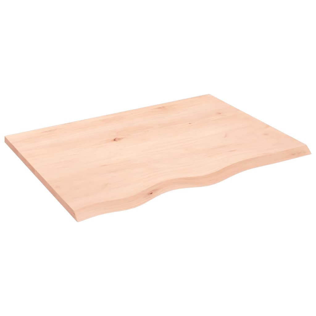 Kupaonska radna ploča 80x60x2 cm netretirano masivno drvo