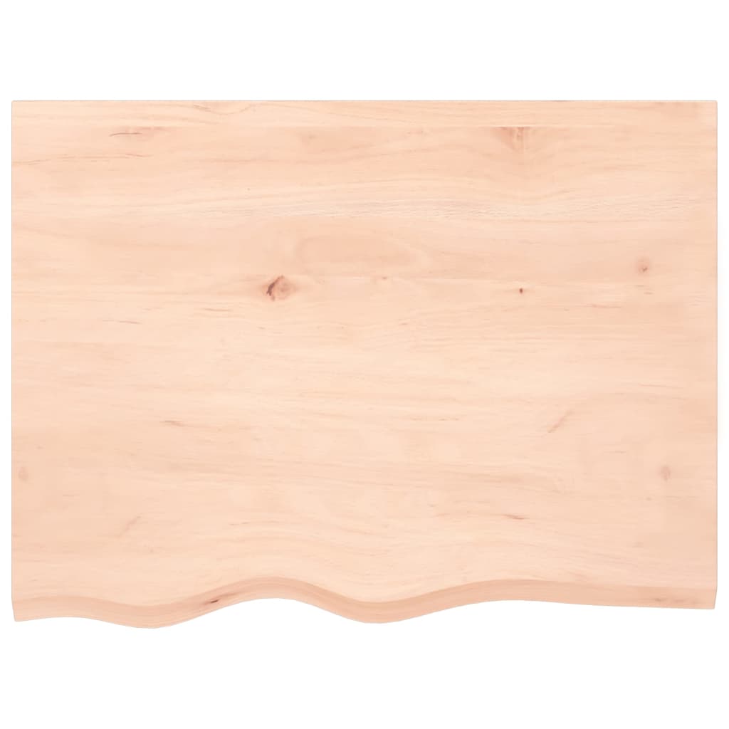 Kupaonska radna ploča 80x60x2 cm netretirano masivno drvo