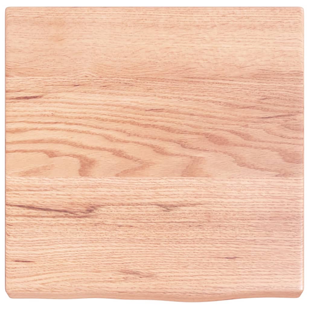 Kupaonska radna ploča svjetlosmeđa 40x40x(2-4) cm masivno drvo