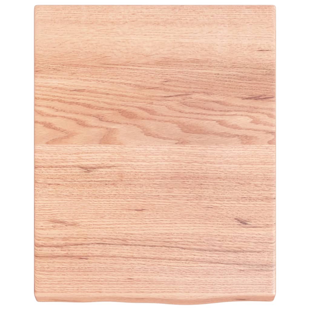 Kupaonska radna ploča svjetlosmeđa 40x50x(2-4) cm masivno drvo