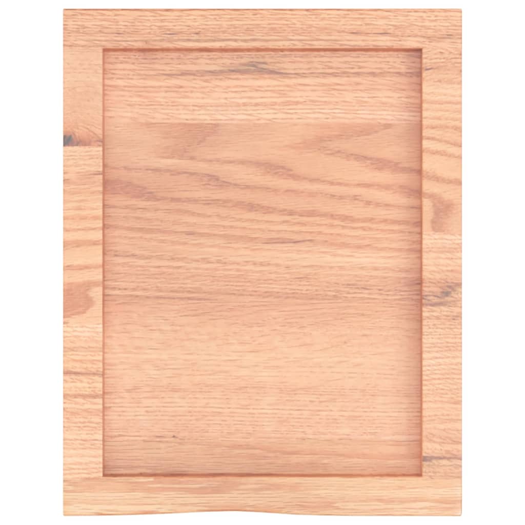 Kupaonska radna ploča svjetlosmeđa 40x50x(2-4) cm masivno drvo