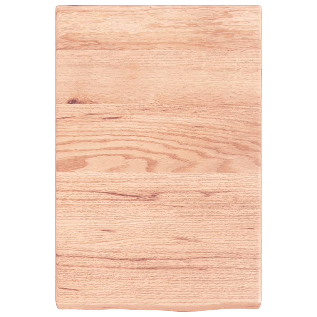 Kupaonska radna ploča svjetlosmeđa 40x60x(2-4) cm masivno drvo