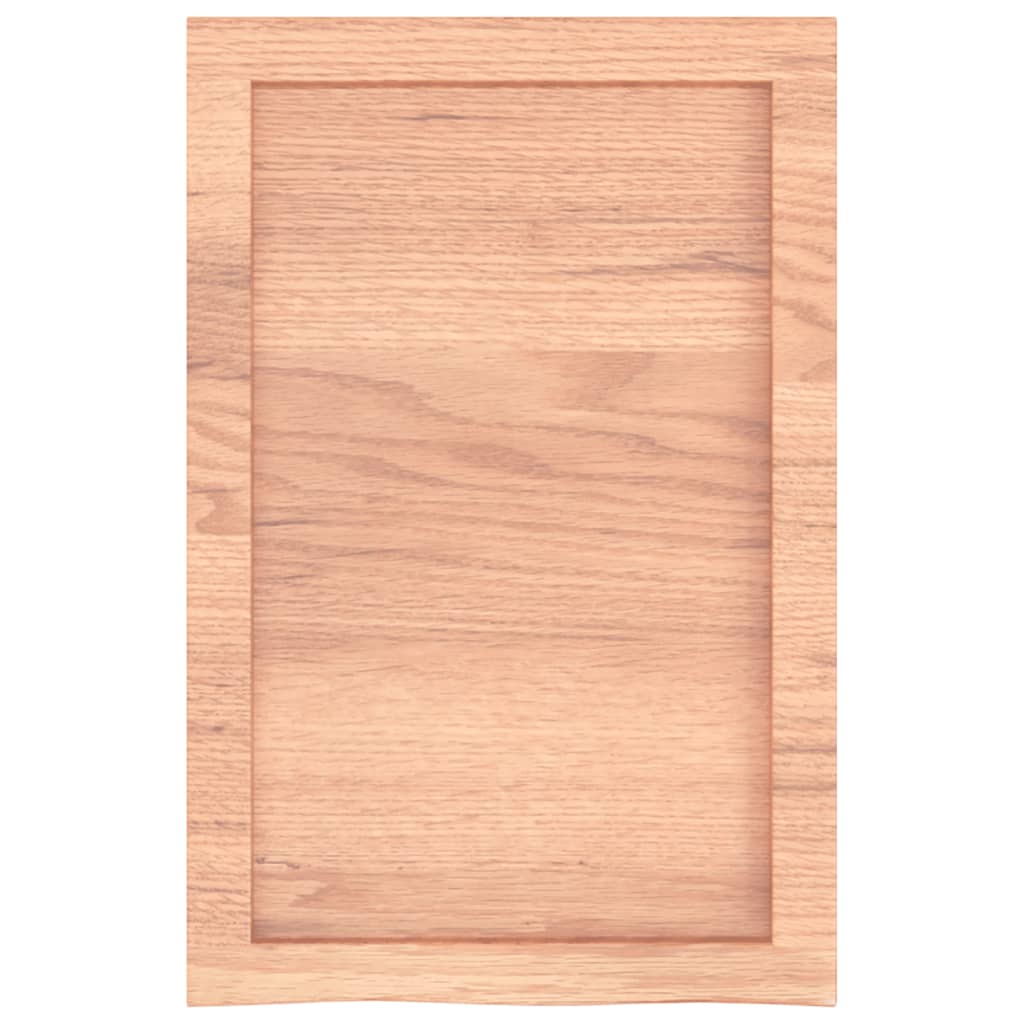 Kupaonska radna ploča svjetlosmeđa 40x60x(2-6) cm masivno drvo