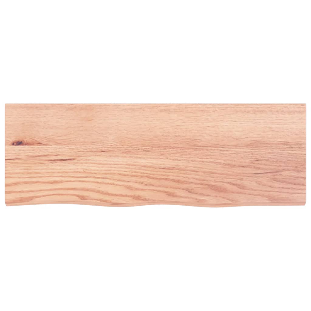 Kupaonska radna ploča svjetlosmeđa 80x30x(2-4) cm masivno drvo
