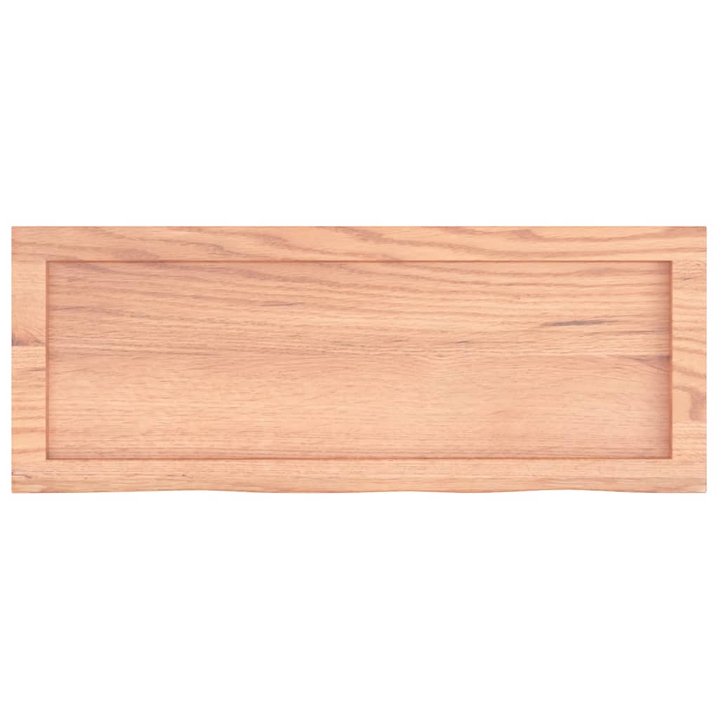 Kupaonska radna ploča svjetlosmeđa 80x30x(2-4) cm masivno drvo