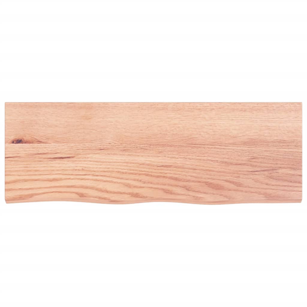 Kupaonska radna ploča svjetlosmeđa 80x30x(2-6) cm masivno drvo