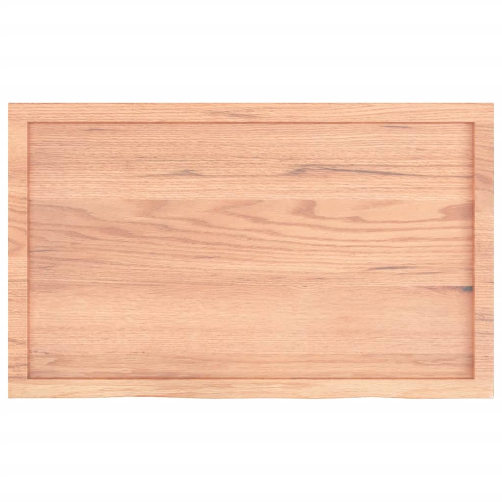 Kupaonska radna ploča svjetlosmeđa 100x60x(2-6) cm masivno drvo