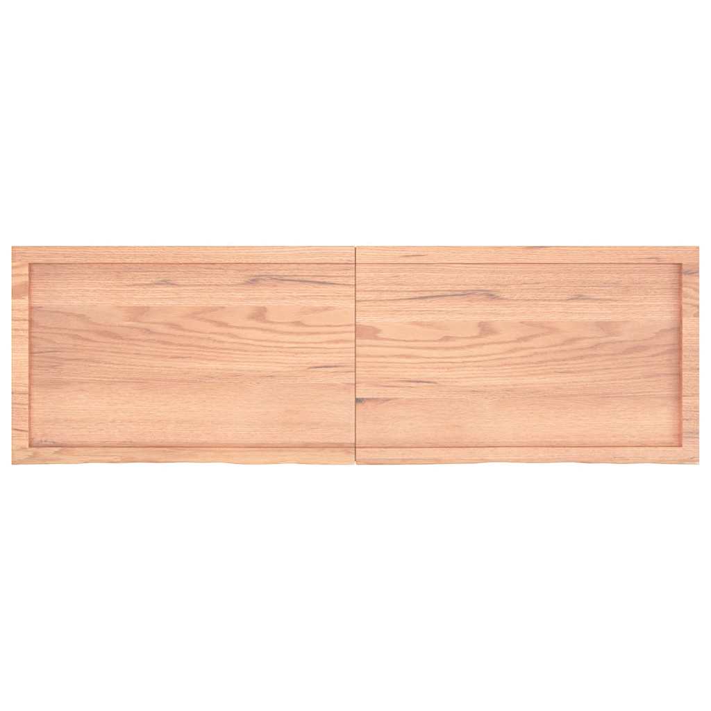 Kupaonska radna ploča svjetlosmeđa 160x50x(2-6) cm masivno drvo