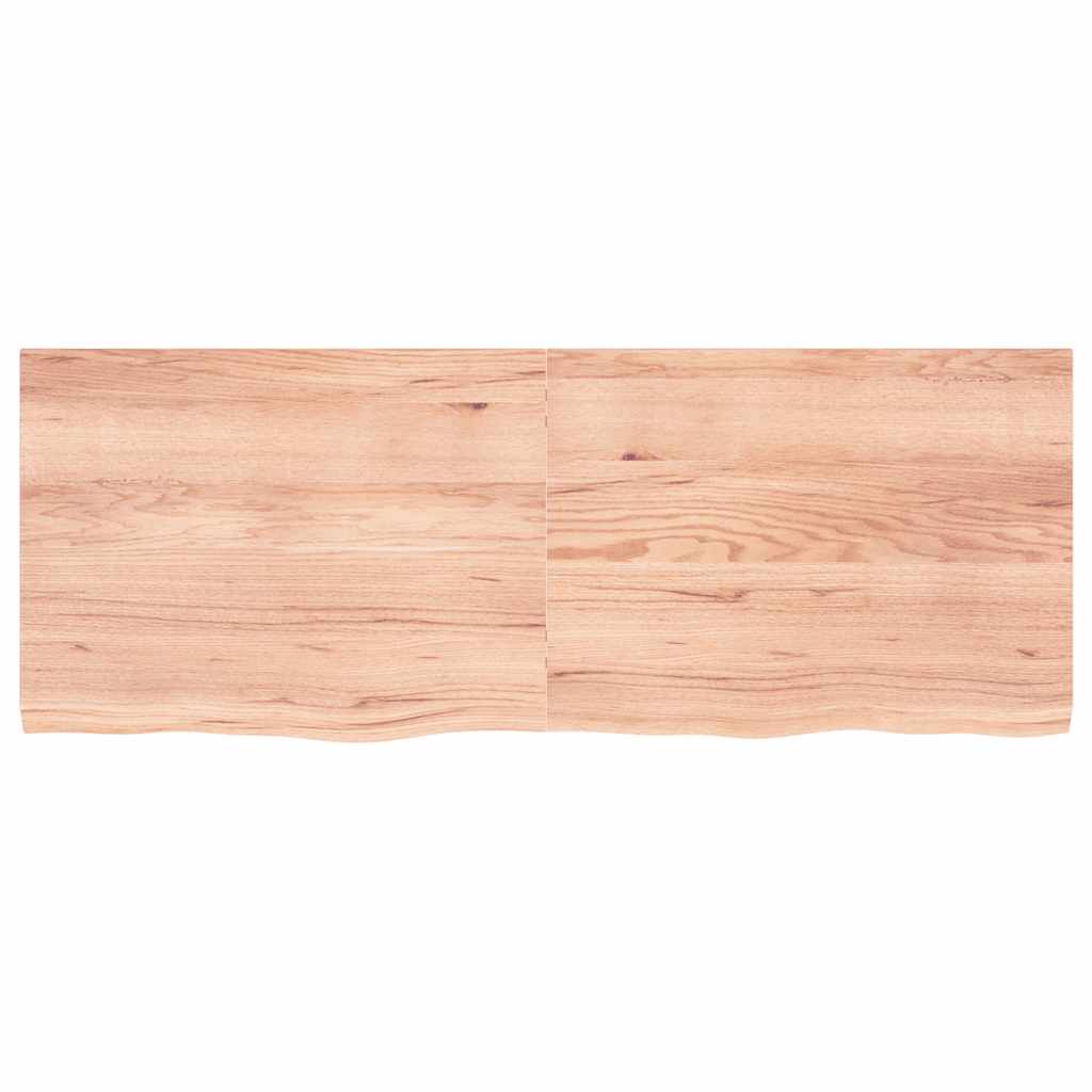 Kupaonska radna ploča svjetlosmeđa 160x60x(2-4) cm masivno drvo