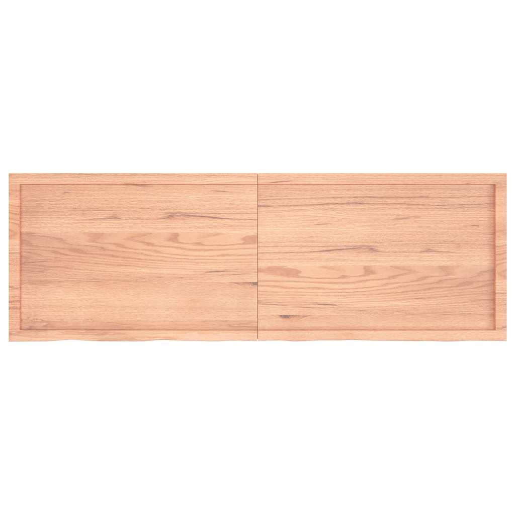 Kupaonska radna ploča svjetlosmeđa 180x60x(2-4) cm masivno drvo