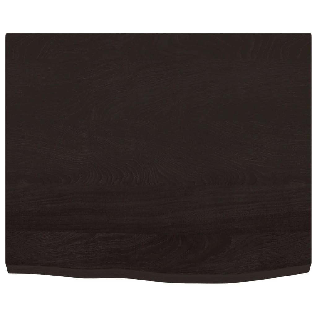 Kupaonska radna ploča tamnosmeđa 60x60x(2-4) cm tretirano drvo