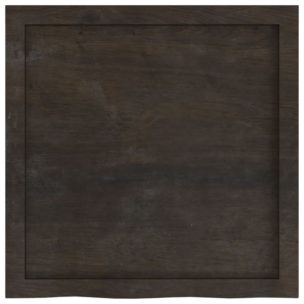 Kupaonska radna ploča tamnosmeđa 60x60x(2-4) cm tretirano drvo