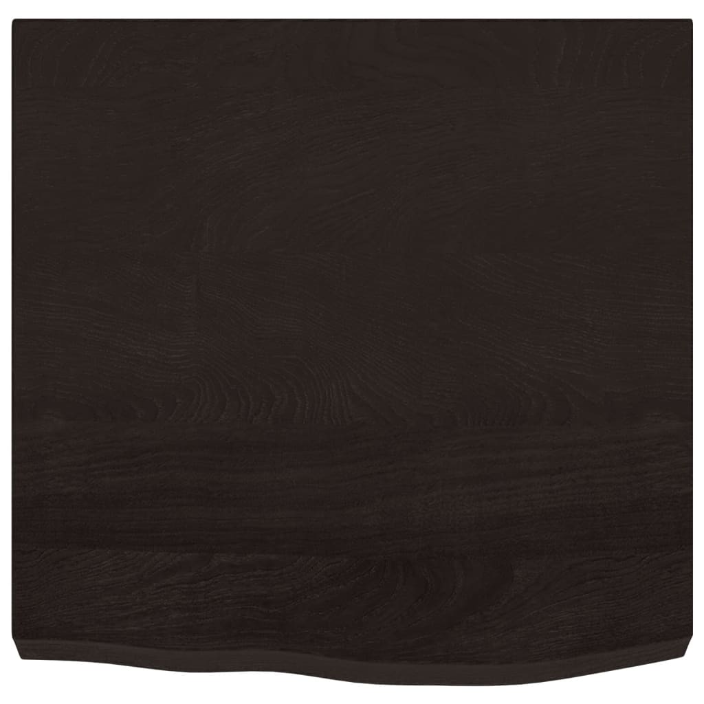 Kupaonska radna ploča tamnosmeđa 60x60x(2-6) cm masivno drvo