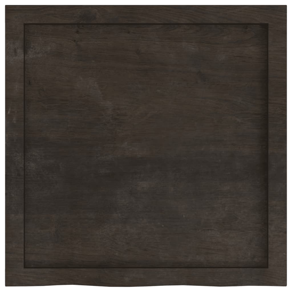 Kupaonska radna ploča tamnosmeđa 60x60x(2-6) cm masivno drvo