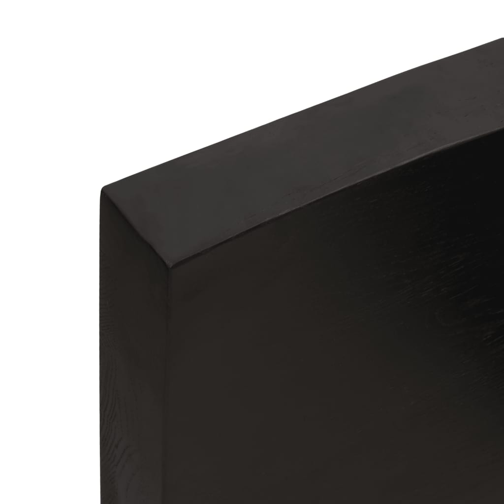 Kupaonska radna ploča tamnosmeđa 60x60x(2-6) cm masivno drvo