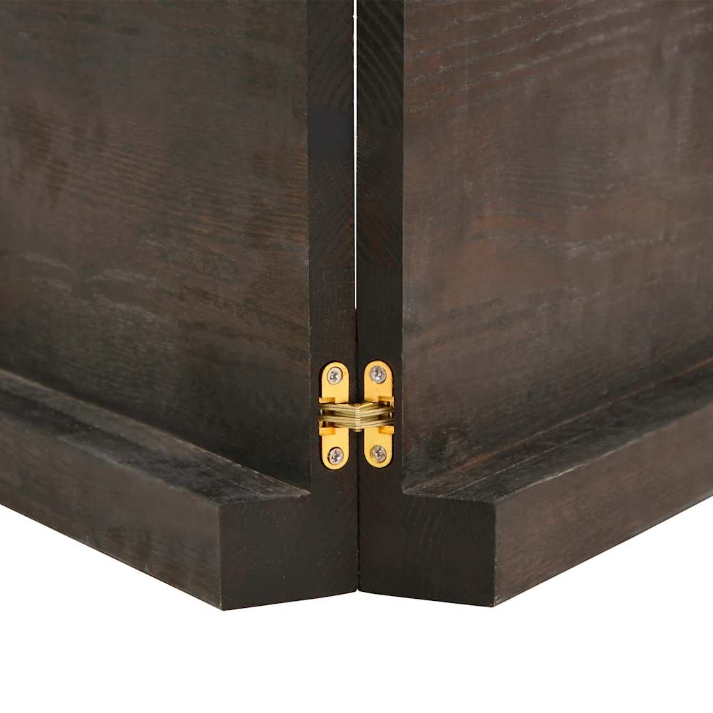 Kupaonska radna ploča tamnosmeđa 120x60x(2-6) cm tretirano drvo