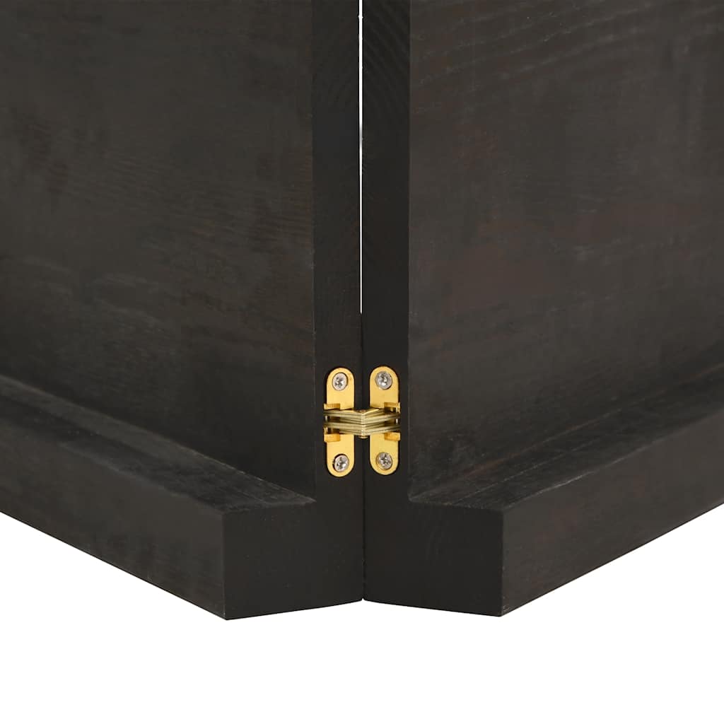 Kupaonska radna ploča tamnosmeđa 200x60x(2-6) cm tretirano drvo