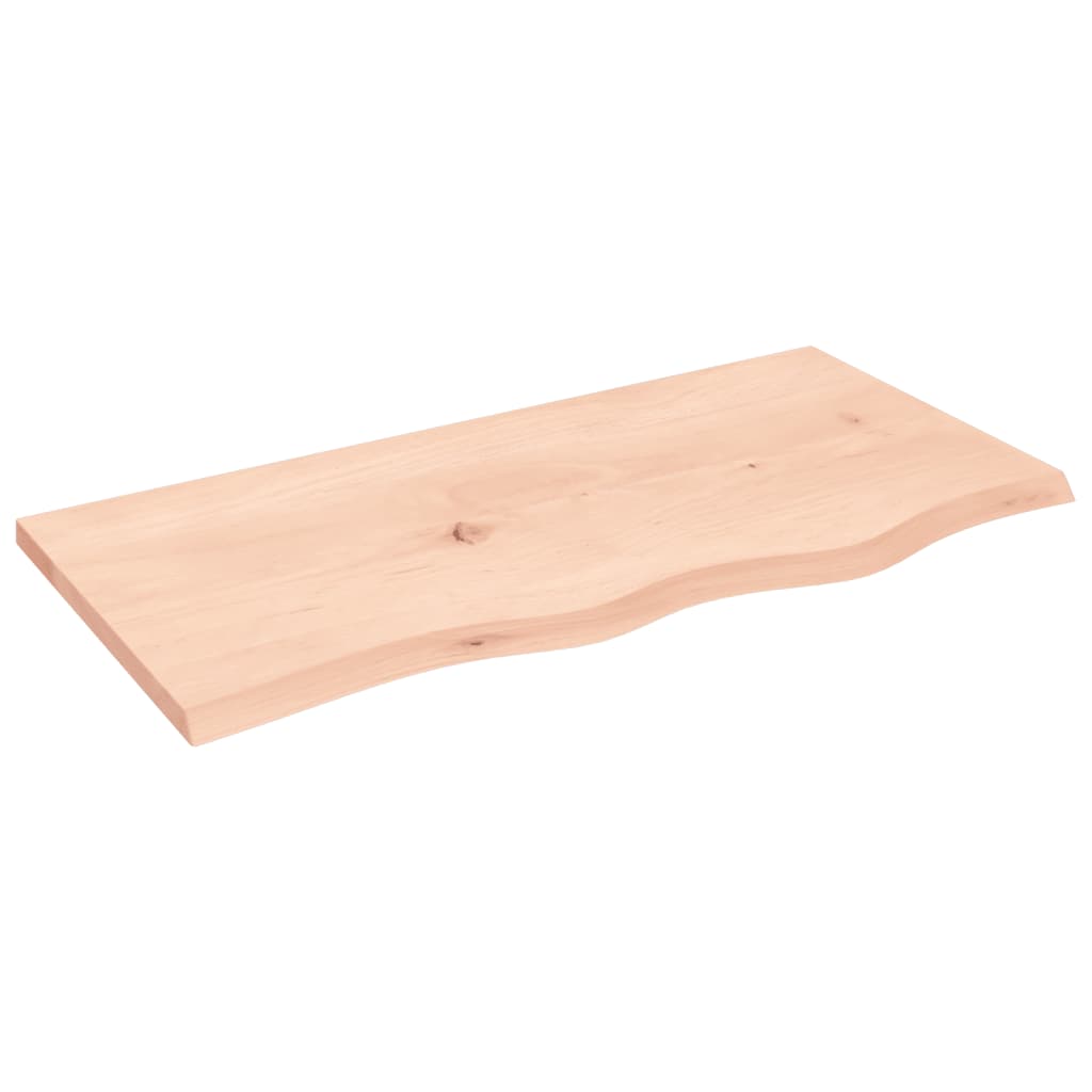 Stolna ploča 80 x 40 x 2 cm od netretirane masivne hrastovine