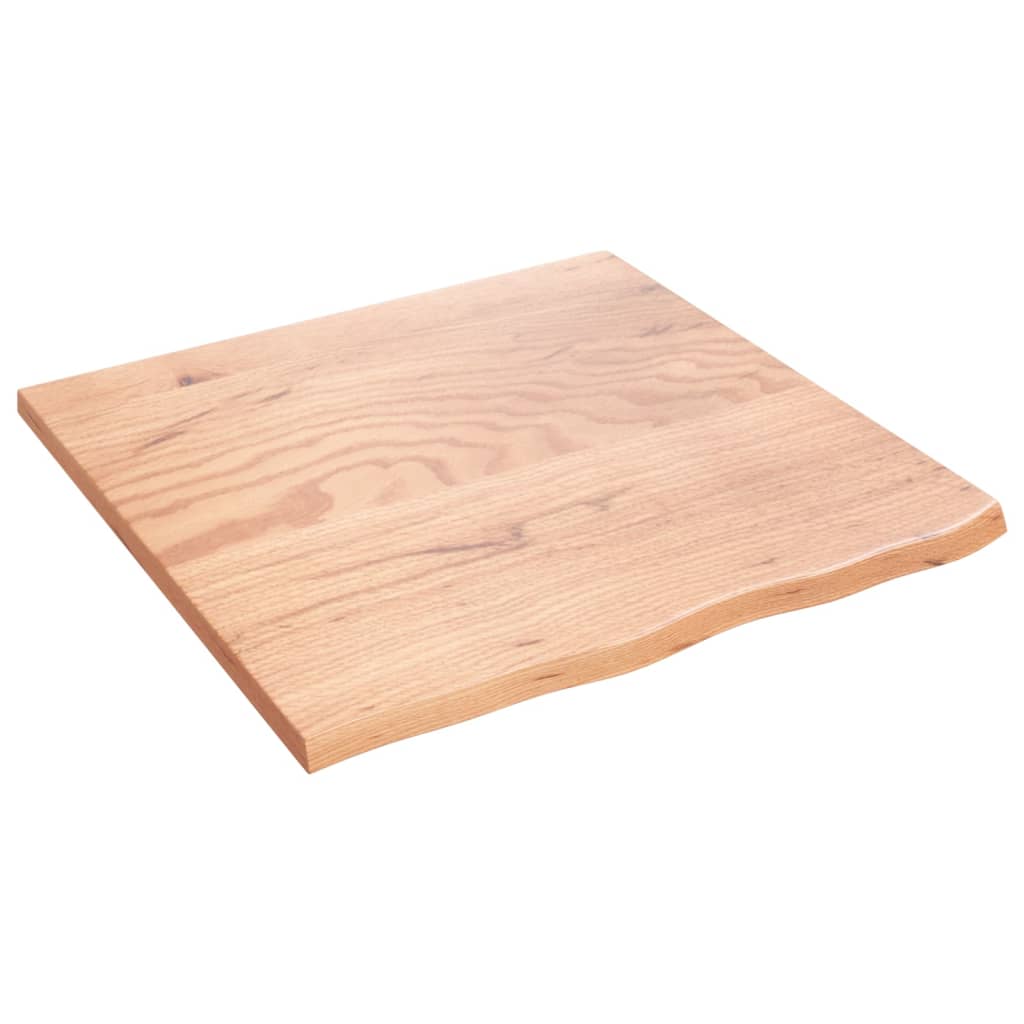 Stolna ploča svjetlosmeđa 60x60x2 cm tretirana hrastovina