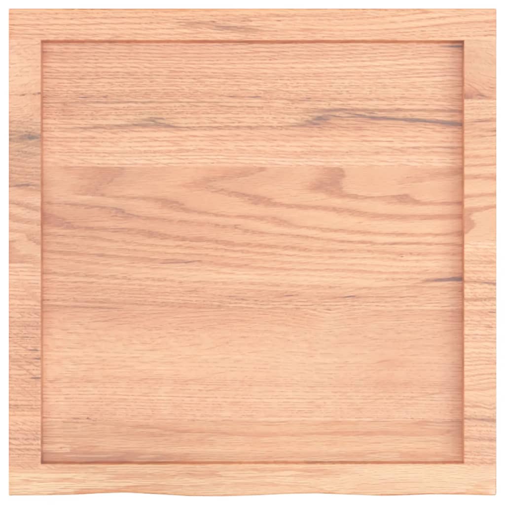 Stolna ploča svjetlosmeđa 60x60x(2-6) cm tretirana hrastovina