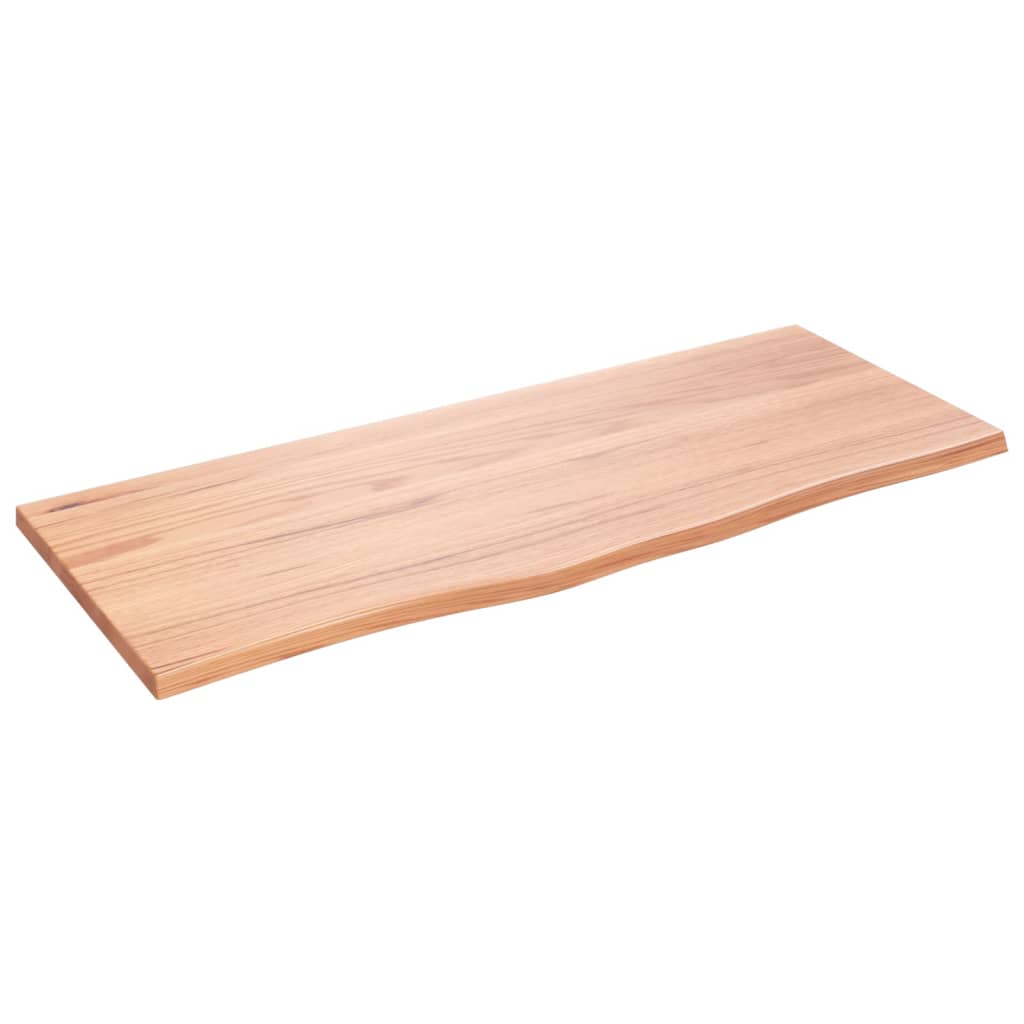 Stolna ploča svjetlosmeđa 100 x 40 x 2 cm tretirana hrastovina