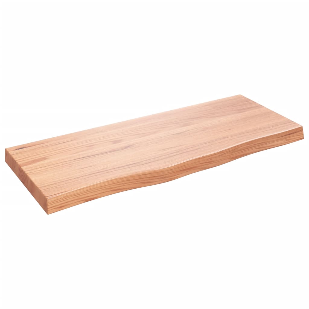 Stolna ploča svjetlosmeđa 100x40x(2-6) cm tretirana hrastovina