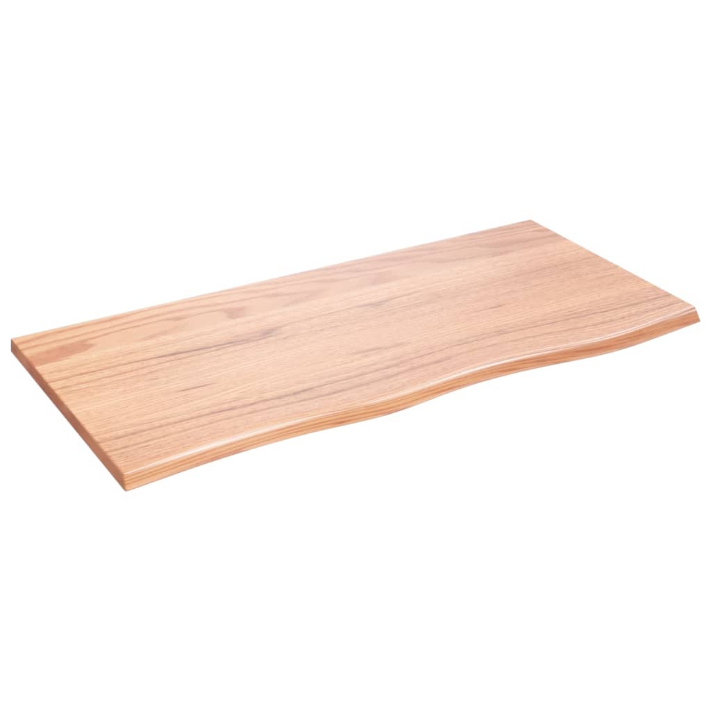 Stolna ploča svjetlosmeđa 100 x 50 x 2 cm tretirana hrastovina