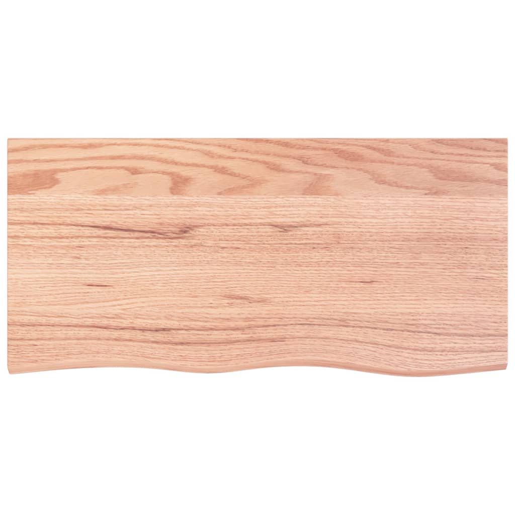 Stolna ploča svjetlosmeđa 100 x 50 x 2 cm tretirana hrastovina