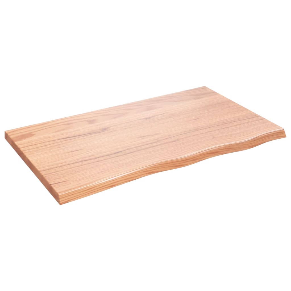 Stolna ploča svjetlosmeđa 100x60x(2-4) cm tretirana hrastovina