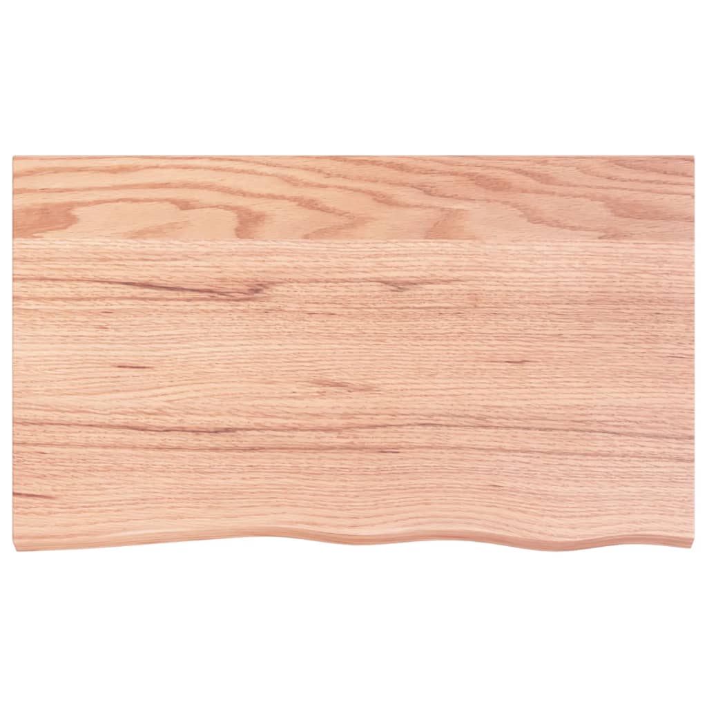 Stolna ploča svjetlosmeđa 100x60x(2-6) cm tretirana hrastovina
