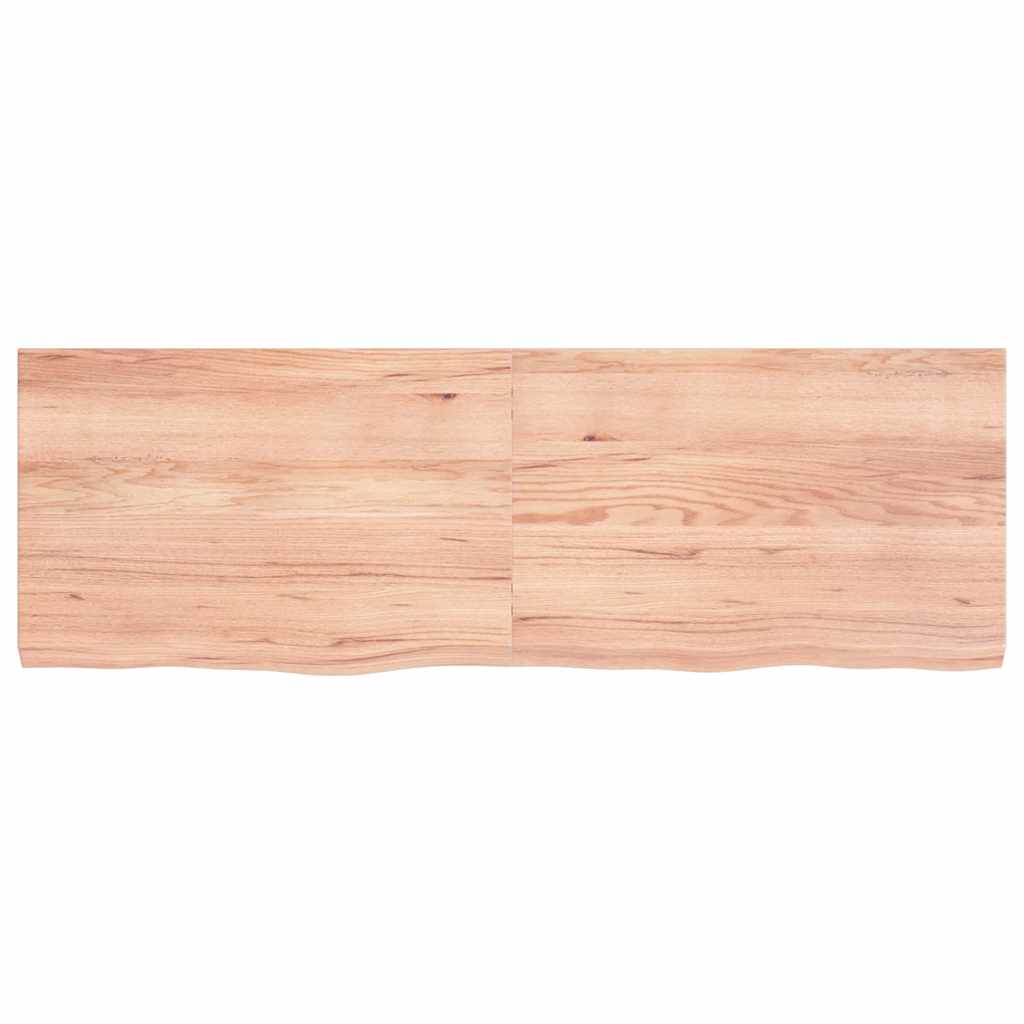 Stolna ploča svjetlosmeđa 120x40x(2-4) cm tretirana hrastovina