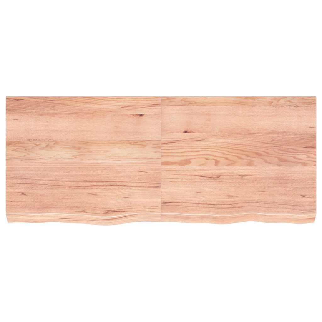 Stolna ploča svjetlosmeđa 120x50x(2-6) cm tretirana hrastovina