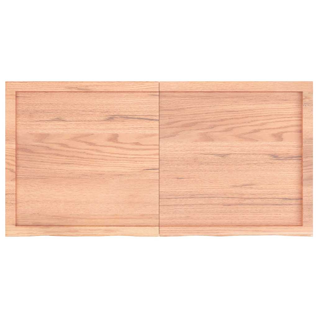 Stolna ploča svjetlosmeđa 120x60x(2-4) cm tretirana hrastovina