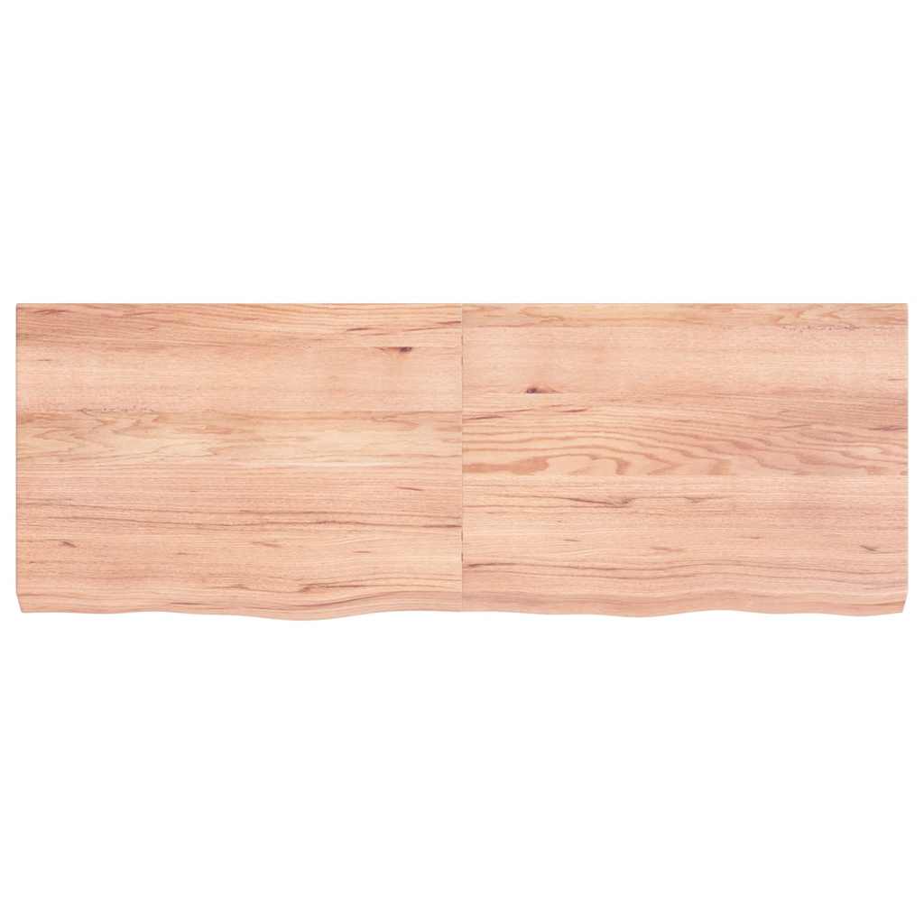Stolna ploča svjetlosmeđa 140x50x(2-6) cm tretirana hrastovina